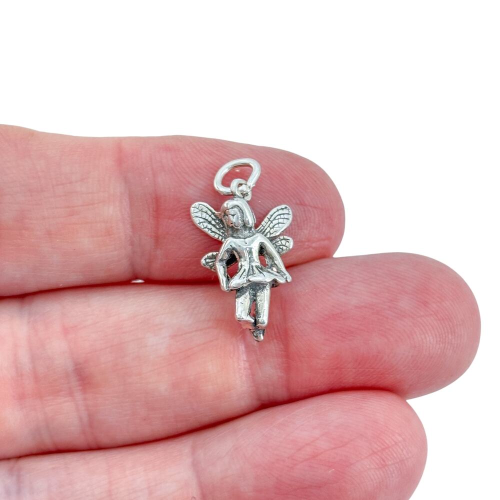 Vintage Sterling Silver 925 Fairy Charm